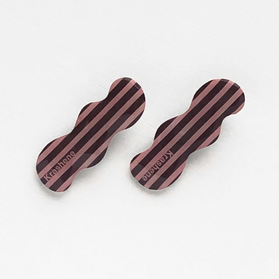 Stripe - wavy hair clips