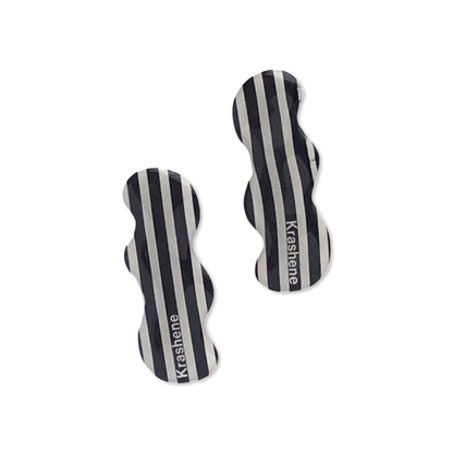 Stripe - wavy hair clips