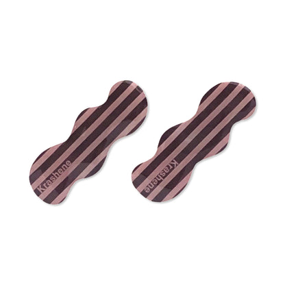 Stripe - wavy hair clips