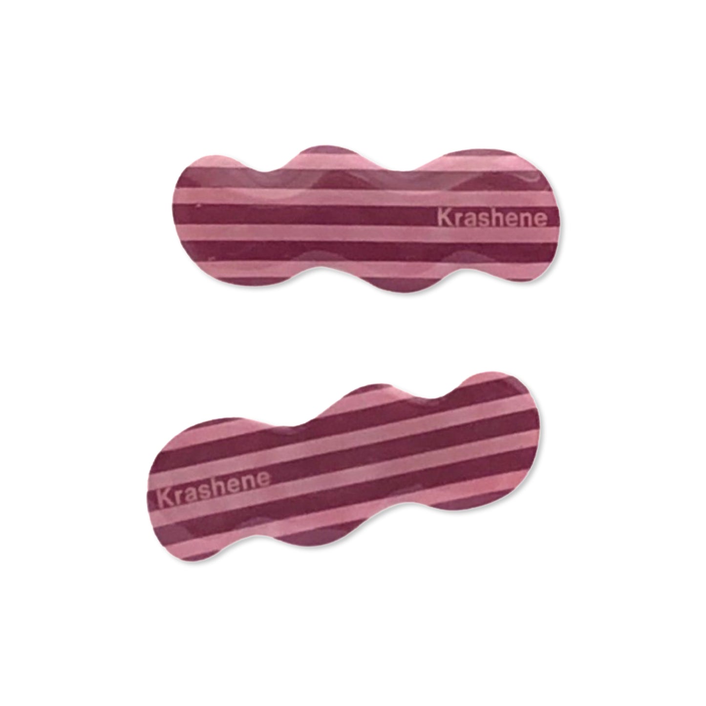 Stripe - wavy hair clips