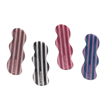 Stripe - wavy hair clips